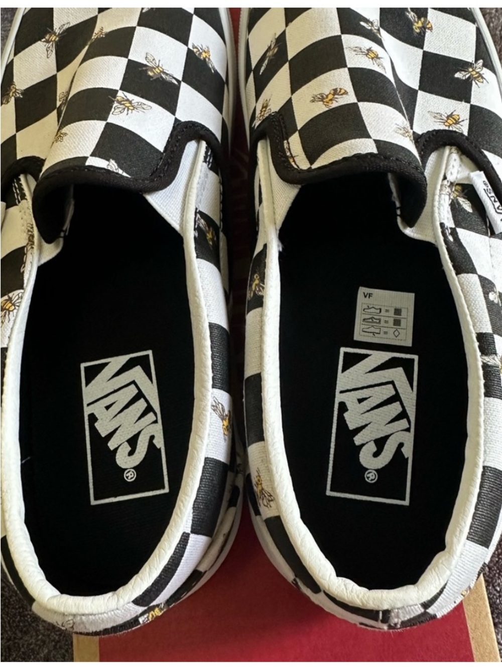 Vans Classic Slip-On Sneaker - Checkerboard with Bumble Bee - Picture 3 of 4